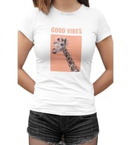 Good Vibes Beyaz Kadın Tshirt