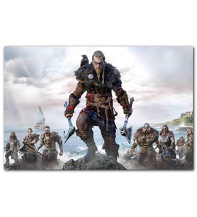 Cakatablo Assassins Creed Valhalla Savaşçılar Deniz Görseli MDF Tablo