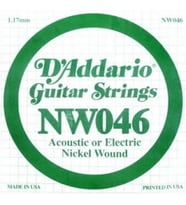 Daddario NW046 Elektro Ve Akustik Tek Tel, Kalın Mi, 0.046