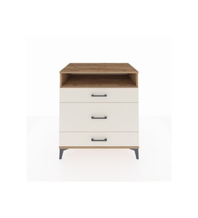 Kronos Şifonyer Tek Raflı 3 Çekmeceli 88x59x96 Çam-Aytaşı
