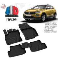Drs Tuning T-Roc 4D Araca Özel Havuzlu Havuzlu Kauçuk Paspas 2019 Üzeri