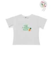 Civil Girls Ananas Baskılı 2-5 Yaş Tişört - Ekru