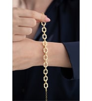925 Ayar Gümüş Gold Trend Bileklik
