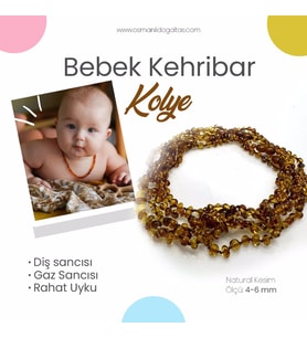 Bebek Kehribar Kolye M455