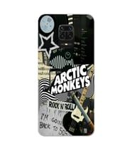 Redmi Note 9 Pro/Note 9S Uyumlu Arctic Monkeys Kolaj Desenli Şeffaf Telefon Kılıfı