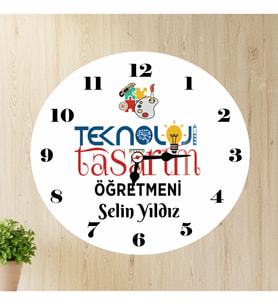 Teknoloji Tasarım Öğretmeni Duvar Saati