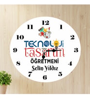 Teknoloji Tasarım Öğretmeni Duvar Saati