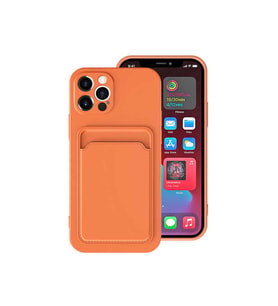 Apple iPhone 12 Pro Uyumlu Kılıf Zore Ofix Kapak (Turuncu)
