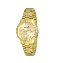 Polo Air Spor Şık Kadın Kol Saati  PL-1418Bx (Gold)