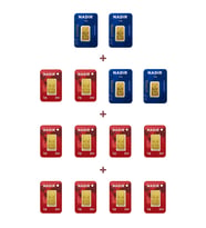 Nadir Gold 24 Ayar 20 Gram Külçe Altın (4 Adet 2,5 Gram Külçe Altın + 10 Adet 1 Gram Külçe Altın )