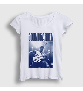 Presmono Kadın Beyaz Chris Cornell Rock Soundgarden T-Shirt 542162tt