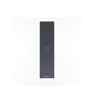 Hyperion Dolap 6 Raflı Tek Çekmeceli 2 Kapaklı 60x44x243 Antrasit-Antrasit