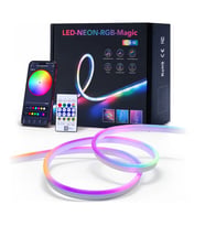 RGB Kumandalı Sese Duyarlı Animasyonlu Neon Şerit Hortum Led USB ve App Uyumlu 5 Metre