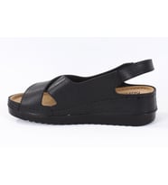 Dagoster DZA37-3031 Siyah Günlük Ortopedik Kadın Sandalet