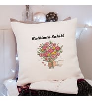 Sevgili ( Kalbimin Sahibi ) Tasarımlı Yastık