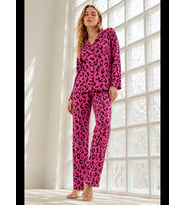 Night Kadın Regular Bürümcük Pijama Takımı