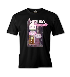 Nezuko Kamado Siyah Erkek Tshirt