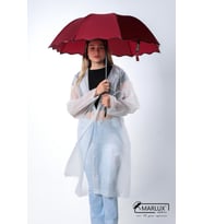 Bordo Mini Puantiye Kadın Şemsiye, şık ve kullanışlı tasarım