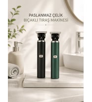 Tıraş Makinesi Profesyonel Paslanmaz Çelik T-bıçak Saç Sakal Ense Vücut