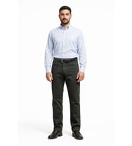 New Jarsin Regular Fit Likralı Erkek Kanvas Jean Pantolon 7114 (Haki)