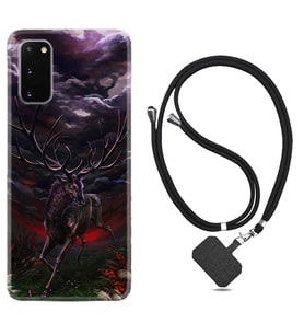 Samsung A02S A03S A10 A12 A13 A21S A22 Kılıf Boyun Askılı Silikon Dark Deer 1786