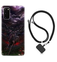 Samsung A02S A03S A10 A12 A13 A21S A22 Kılıf Boyun Askılı Silikon Dark Deer 1786