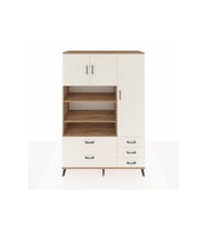 Hyperion Gardrop 9 Raflı 5 Çekmeceli 3 Kapaklı 132x44x195 Çam-Aytaşı