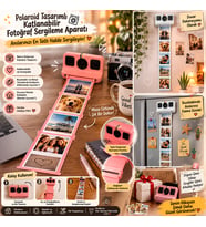 Polaroid Tasarımlı Katlanabilir Fotoğraf Sergileme Standı
