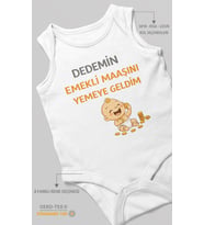 Dedemden Sıfır Kollu Bebek Zıbını %100 Pamuk