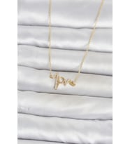 Pirinç Gold Renk Kalp Ritmi Model Kadın Kolye TJ-BKO11124