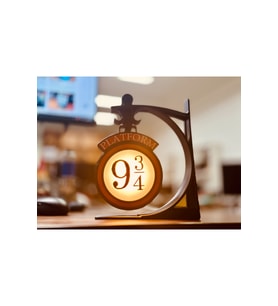 Büyülü Platform 9 3/4 Gece Lambası, USB ile şık ve kullanışlı tasarım (Krem)
