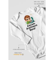 Amcamı Aratmayın Bana! Uzun Kollu Çıtçıtlı Bebek Body