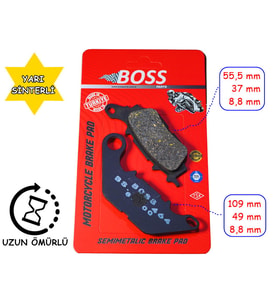 Yamaha Nmax 125-155 Arka Fren Disk Balatası Boss Fa464