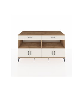 Kronos Konsol 2 Raflı 2 Çekmeceli 4 Kapaklı 176x59x99 Çam-Aytaşı