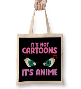 Anime Obsessed It s Not Cartoons It s Anime Bez Çanta Uzun Saplı