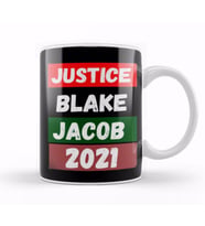 Justice For Jacob Blake 2022 Black Lives Matter Kupa Bardak Porselen