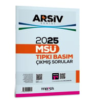 2025 MSÜ Çıkmış Sorular Tıpkı Basım Çözümlü Arşiv