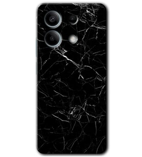 Redmi Note 13 4G Kılıf HD Desen Baskılı Kılıf - Siyah Mermer