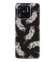 Xiaomi Poco X3 Pro M4 Pro X4 Pro C40 10C Kılıf Desenli Silikon Sevimli Kedicikler 1785