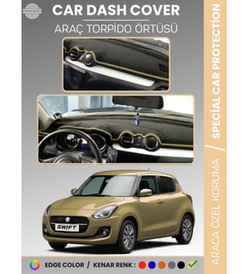 SUZUKI SWİFT (2017-2020) Torpido Örtüsü Ön Göğüs Halı Torpido Koruma Tam Uyum Kaymaz UV Koruma
