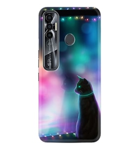 Tecno Spark 6 6 Go 8C 8 Pro 7 7 Spark 9 Pro Kılıf Desemli Silikon Window Cat 1787