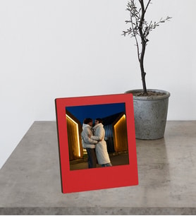 Kişiye Özel Fotoğraflı Mdf Çerçeve (Kırmızı)