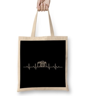 Camera Photography Heartbeat for Photographers Bez Çanta Uzun Saplı