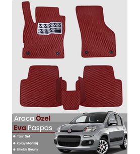 FİAT PANDA (2012-2021) Uyumlu EVA Paspas Tam Set–Araca Özel,Su Geçirmez,Hızlı ve Kolay Montaj