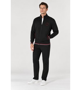 Pierre Cardin Erkek Regular Fit Pamuklu Fermuarlı Çizgi Detay Likralı Eşofman Takımı