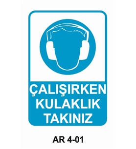 İŞ GÜVENLİĞİ UYARI LEVHASI 1 ADET PVC 21 X 29CM