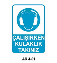 İŞ GÜVENLİĞİ UYARI LEVHASI 1 ADET PVC 21 X 29CM