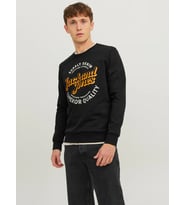 Jack & Jones Erkek Bisiklet Yaka Sweatshirt - 12236177 (Siyah)