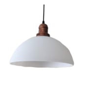 Mat Bakır Tekli Opal Sarkıt Avize 28 Cm (374932909)