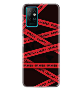 Infınıx Note 8 Kılıf Desenli Silikon Kılıf Danger 1372